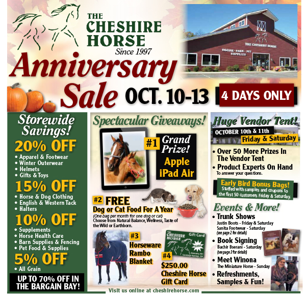 Cheshire Horse Anniversary Sale Flyer
