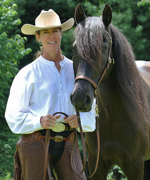 Natural horsemanship practitioner Heidi Potter