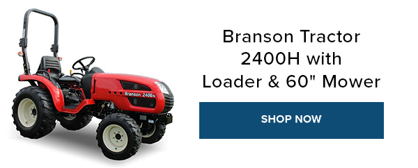 Branson Tractor 2400H with Loader & 60" Mower