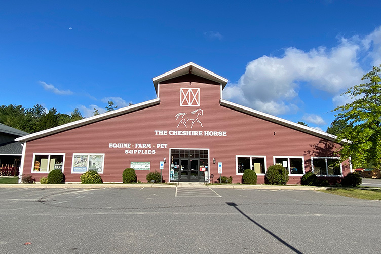 The Cheshire Horse storefront of the current flagship store in Swanzey, NH