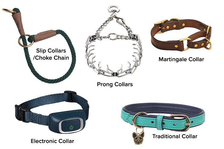Different types of collars