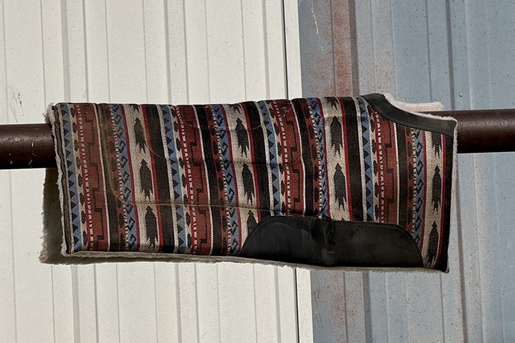 Patterned Western saddle pad