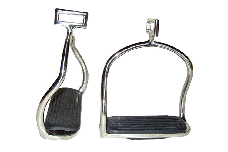 Bent leg offset stirrups