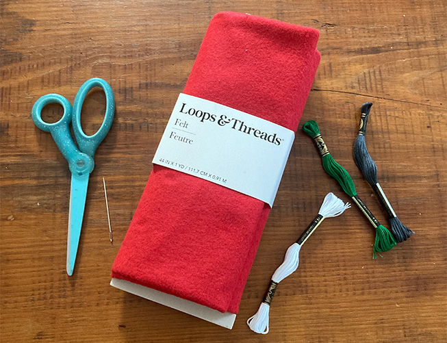 felt ornament supplies