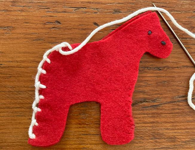 sew two sides together